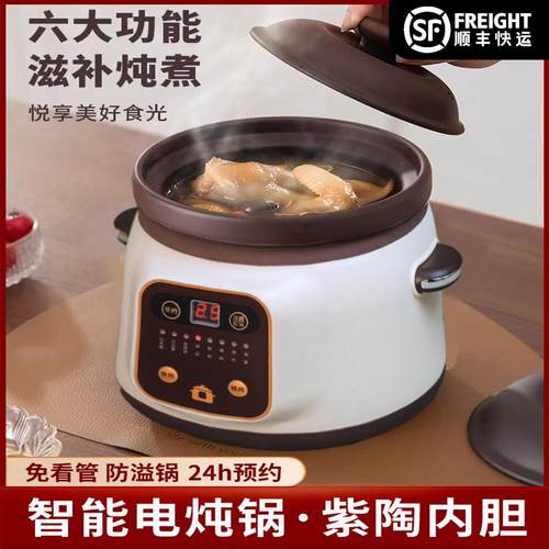 2025新款小型电炖锅全自动煲汤多功能家用煮绿豆汤的锅煮粥炖煮