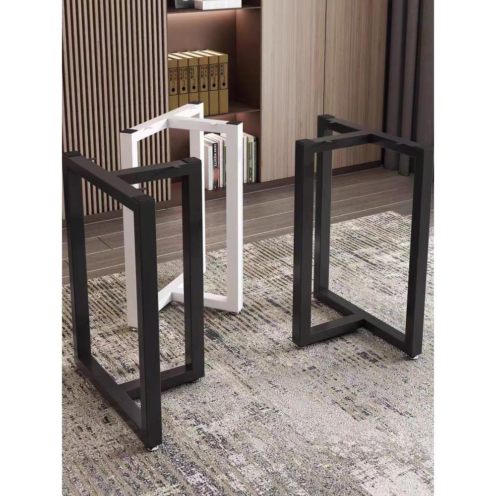 铁艺桌腿支架岩板大板桌脚底座办公室餐桌脚架子电脑书桌茶几支撑