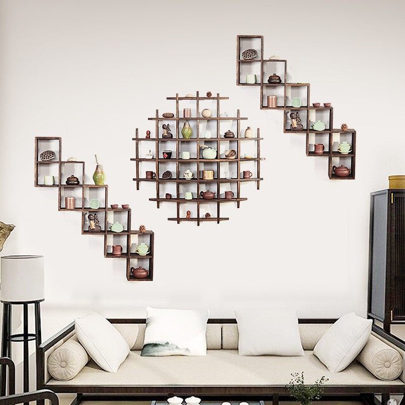 日式茶杯架茶具挂l墙置物架展示柜多宝阁博古架实木中式茶道古董,餐饮具,茶道/零配,淘宝优惠券,粉丝福利购,淘宝优惠卷