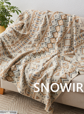 波西米亚风沙发毯子办p公室午睡空调毯民宿床尾毯装饰单人加厚毛