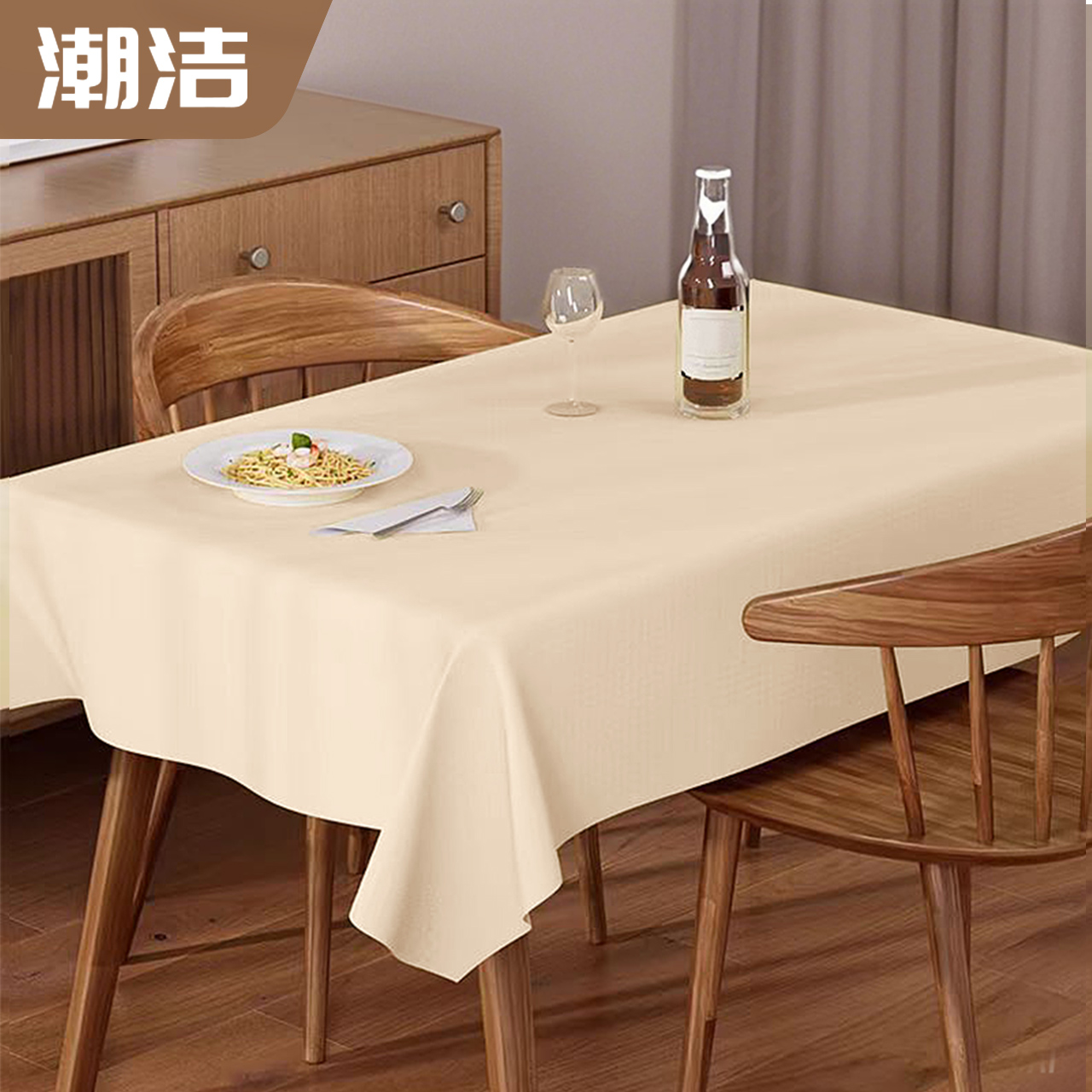 純色一次性桌布輕奢高級感石頭布
