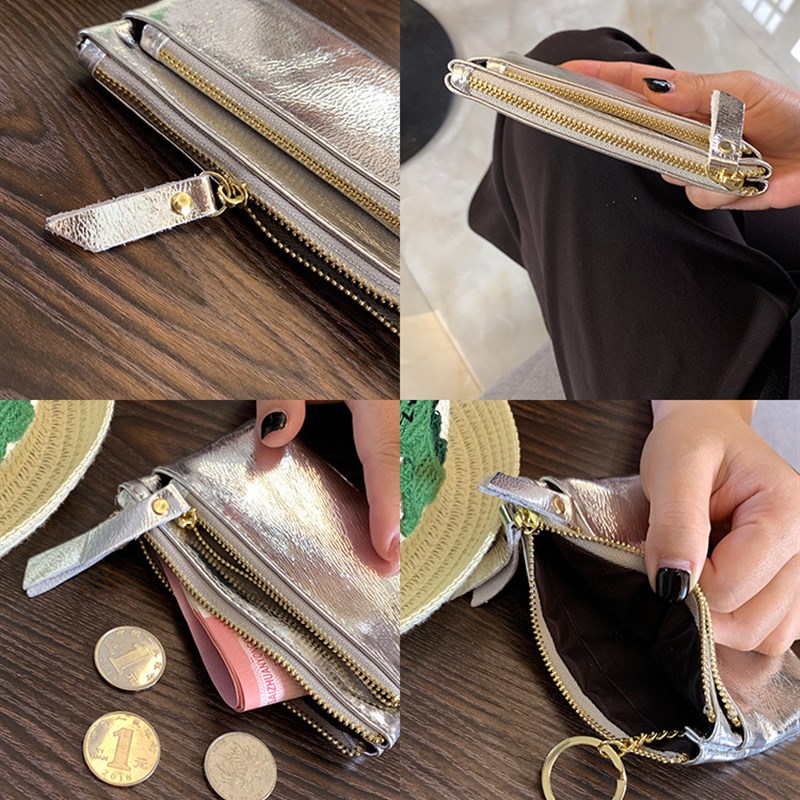 零钱包女小迷你可爱2024新款硬币真皮拉链钥匙Q扣多功能手拿小钱
