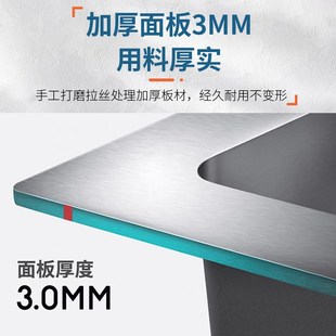 跨境货源厨房台下盆水槽304不锈B钢拉丝洗菜盆手工大单槽厂家
