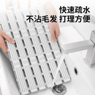 40cm浴室防m滑垫家用长条可折叠淋浴房脚垫卫浴防摔跤吸盘地垫