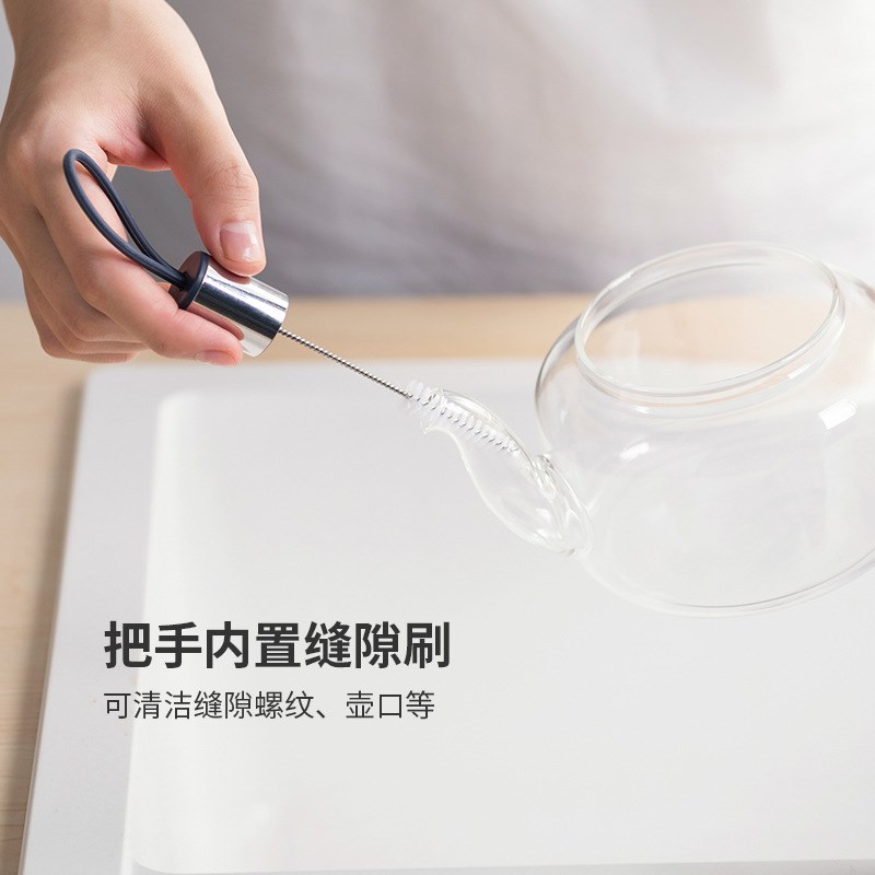 杯刷水杯清洗器j长柄无死角家用奶瓶清洁刷茶渍破壁机木柄小刷子