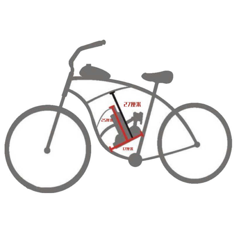 自行车改装汽油机80CC100CC小发动机迷你小型套件DIY2冲程发动机