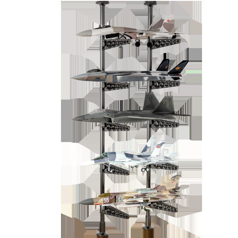 免打孔客厅儿童玩具车收纳架多层滑板飞机模型顶天立地童车置物架