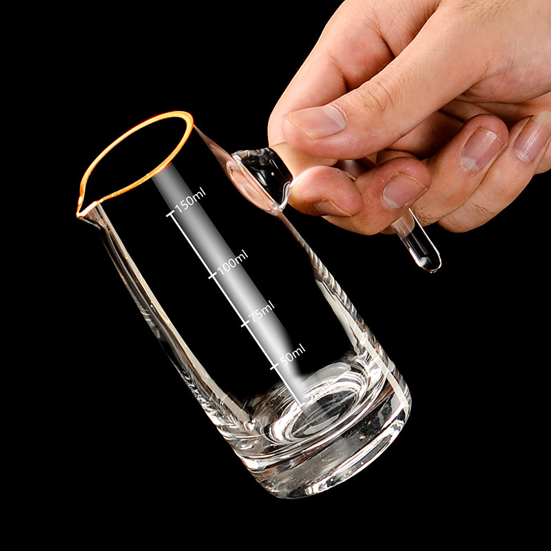 描金白酒分酒器 水晶玻璃白酒杯 套装收纳家用小酒杯高脚杯杯架