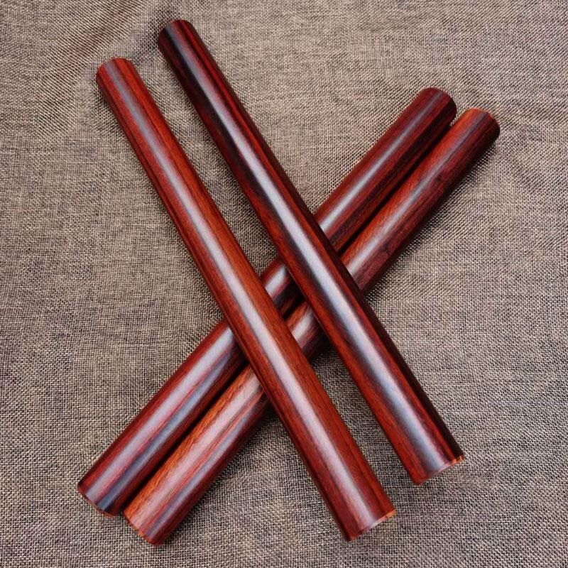 新款小叶紫檀木棍实木擀面棍圆棒圆棍武术棍双节棍红木料文玩把玩