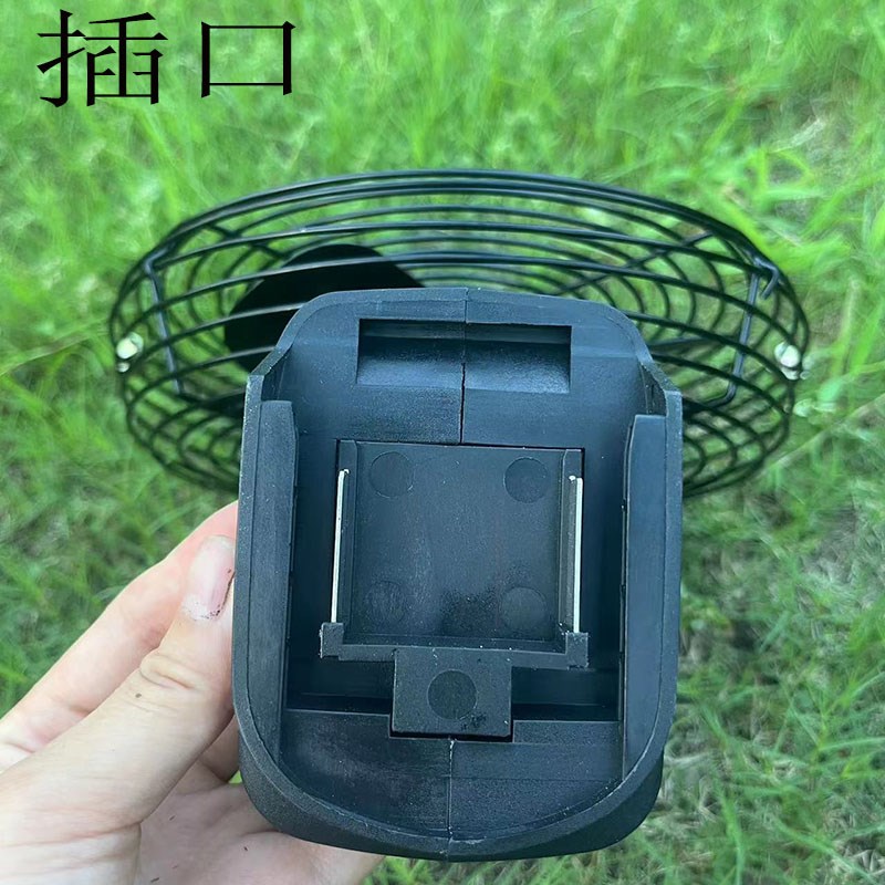 充电式户外电风扇充电式小型大风力户外摆摊便携式蓄电池无线台扇