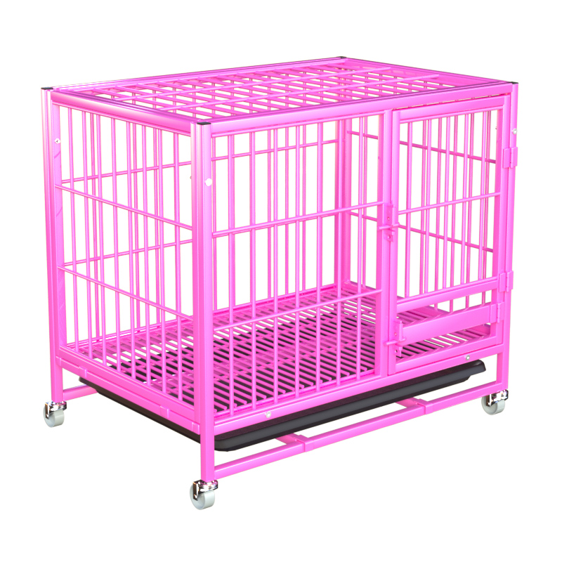 狗笼子中小型犬方管宠物狗笼双层室内家用带厕所加粗加固加密加厚