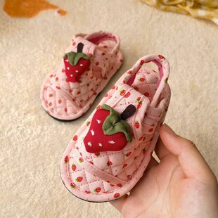 速发宝宝布底拖鞋一两岁地板室内防滑1一2岁儿童春秋款一岁半婴儿