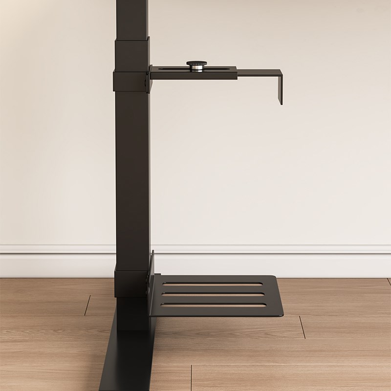 升降桌用主机托悬挂式托架台式主机悬空散热挂架铁艺主机底座架子