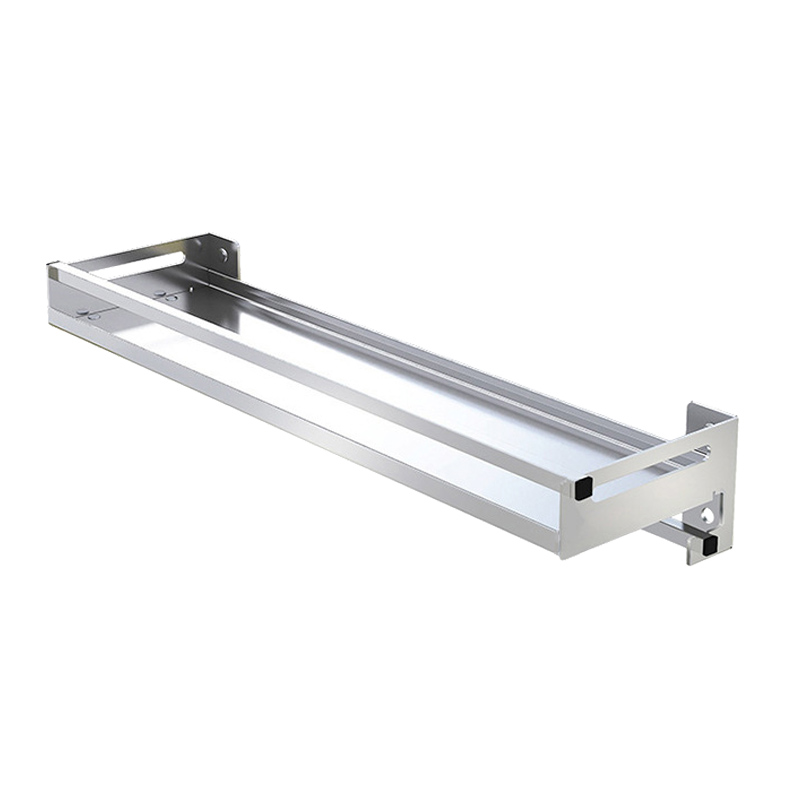 厨房免打孔墙上调味料置物架304不锈钢壁挂式放酱油瓶收纳储物架