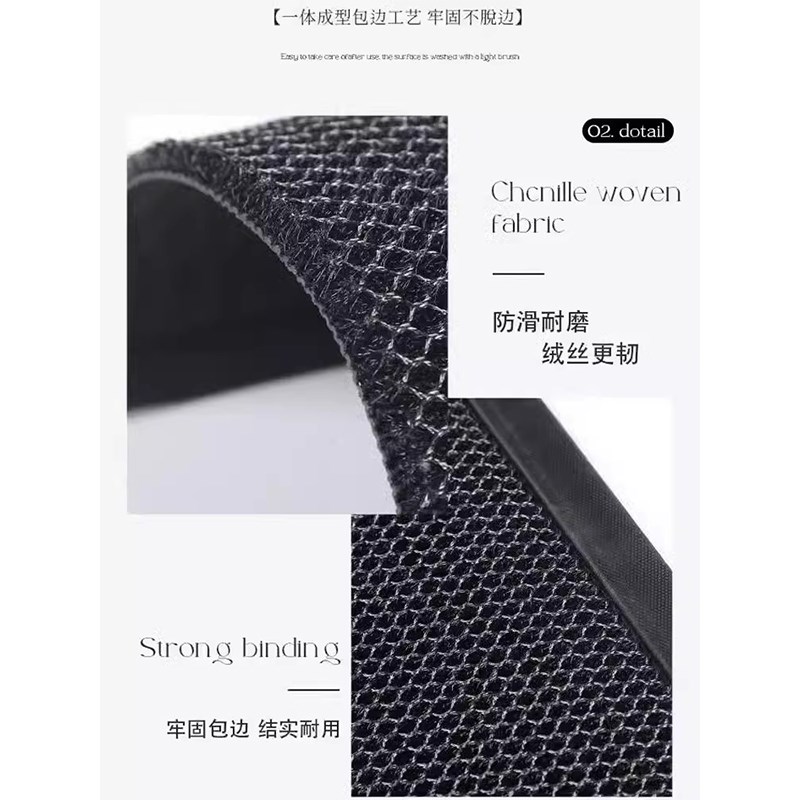 入户门地垫室外耐脏除尘防滑脚垫高端大门口进门地毯家用高弹门垫