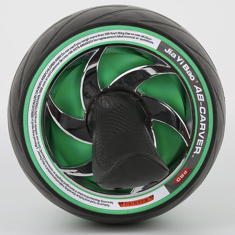 健腹轮回弹电镀款腹肌轮健身收腹滚轮家用回弹健腹器静音轮