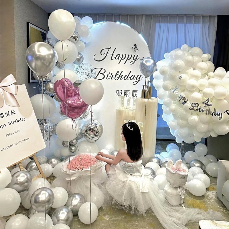 十八岁18成人礼生日场景布置装饰女神30岁男高级氛围感背景墙kt板