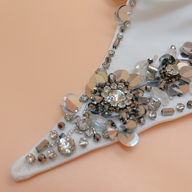 宫廷风重工艺钉珠假领子女百搭假领配毛衣春夏秋冬单领装饰衬衫领