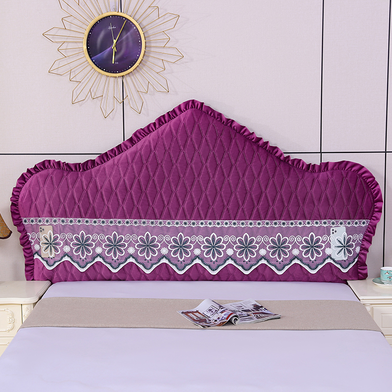 床头套罩欧式弧形半圆木床头罩全包靠背软包套定制新款大方简单