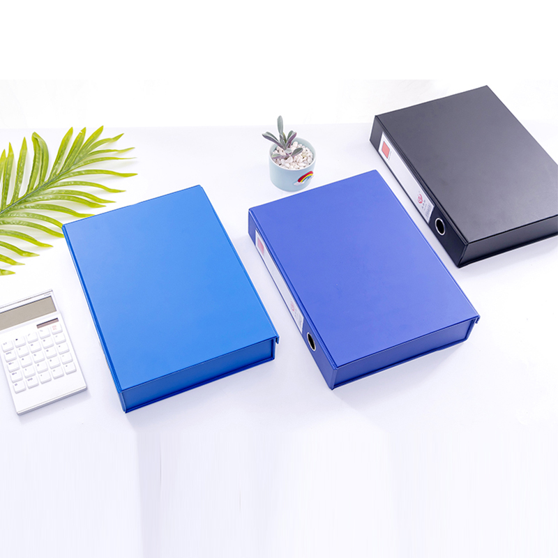 a4磁扣PVC档案盒带夹资料盒干部人事档案盒加厚文件盒档案夹定制