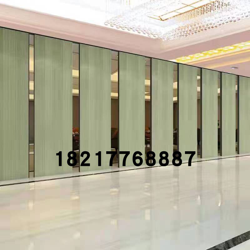 酒店装修移动隔断墙饭店包厢宴会厅活动折叠屏风隔断遮挡推拉隔断