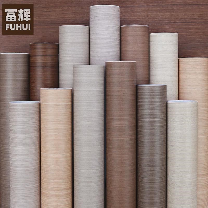 波音软片防水自粘墙纸家具翻新贴门桌面衣柜柜子木纹贴纸仿木10米