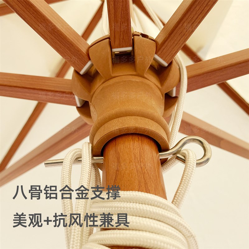 荷叶边双层波浪户外遮阳伞庭院婚庆摄影花园别墅游泳池餐厅中柱伞