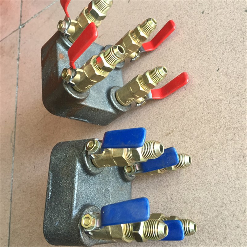 现货铸铁分水器 模温机 油温机1进4出 6分 1寸 分分流器分油器