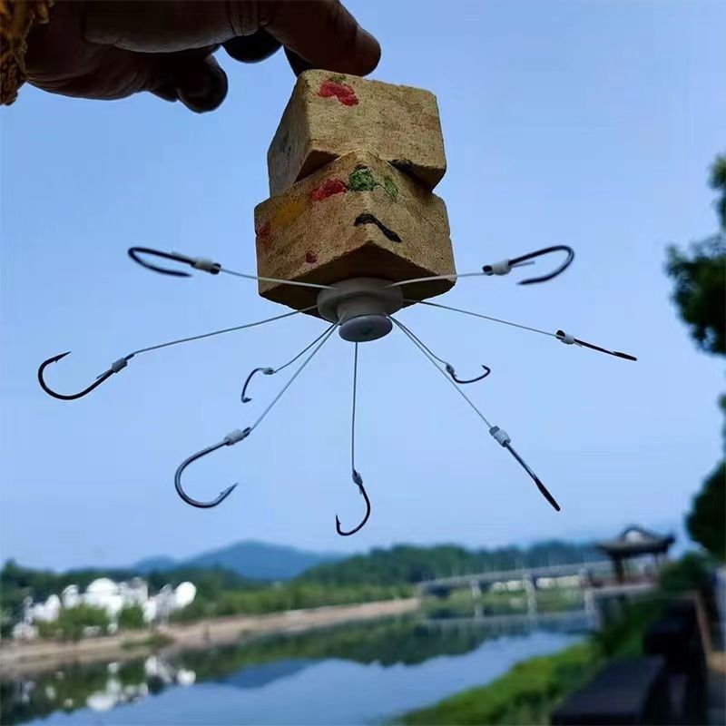 新款翻版钩海竿鲢鳙爆炸钩千又鱼钩方块钩盘钩海夕飞钩翻板钩