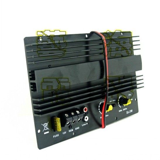 汽车箱500W全音/纯低音功放板 12V对管8寸10寸12寸车载低音炮