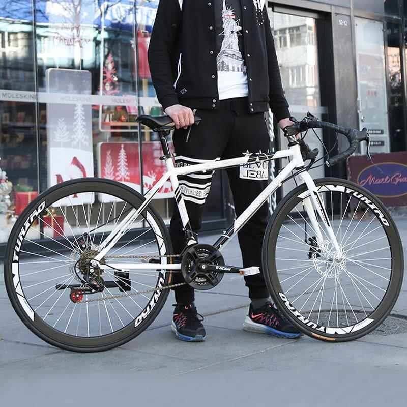 自行车超快 超轻公路赛车成人变速男女款式双碟刹学生儿童单车实