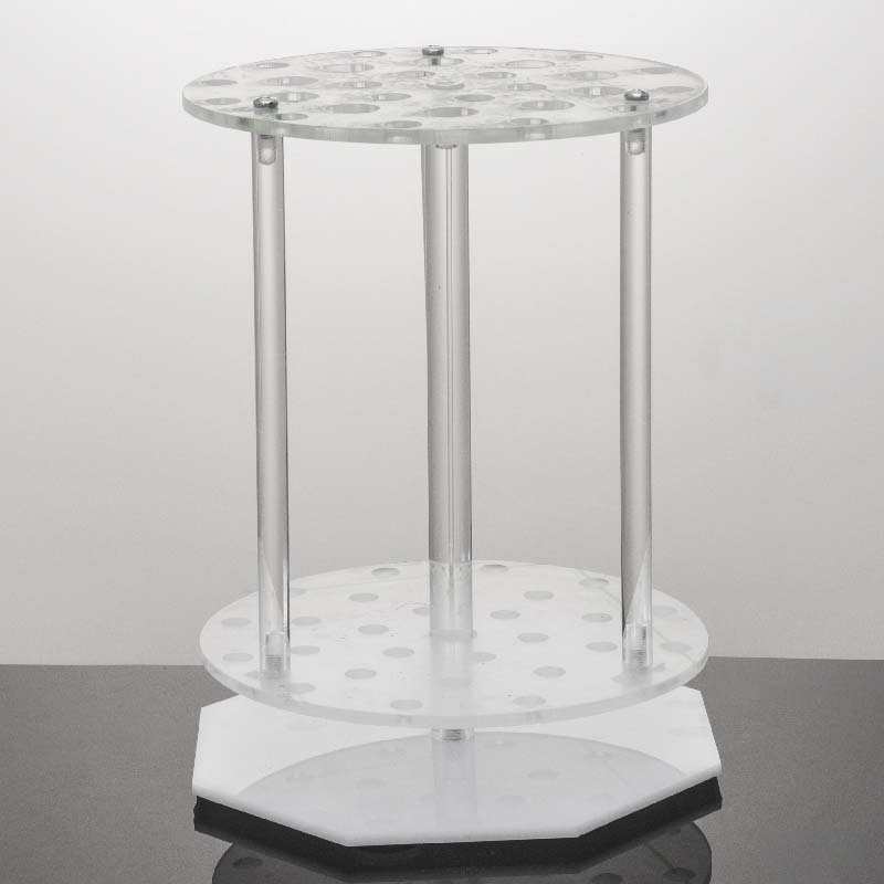 圆盘移液管架 有机玻璃胖肚大肚刻度吸管架 放置架 滴管架 可转动