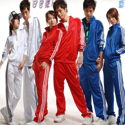 男女秋冬套装韩版运动健身服青少年情侣装学生校服初高中蓝球训练