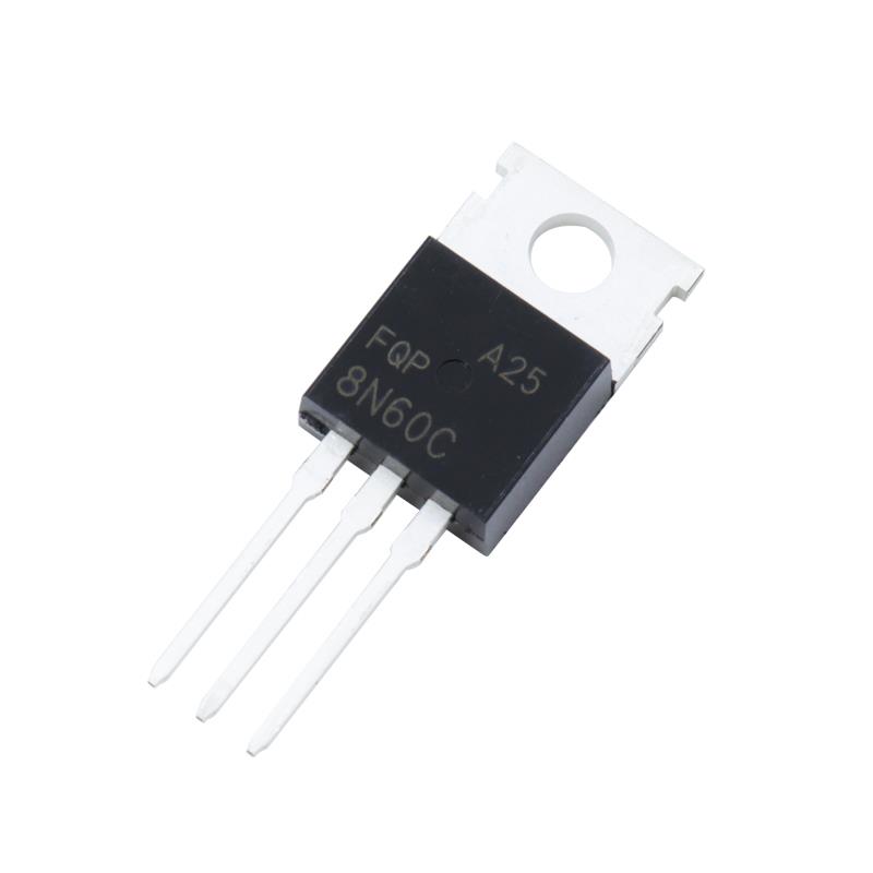 骇米 FQP8N60C 直插TO-220 全新 8N60 N沟道 MOS管 场效应管 铁头