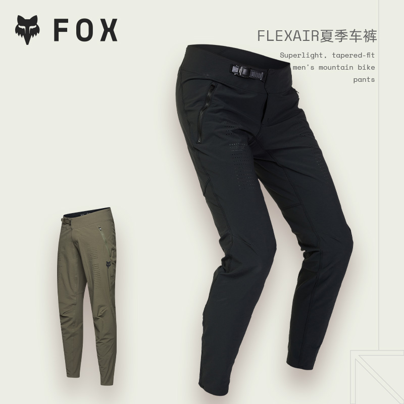 新款FOX美国FLEXAIR车裤夏季休闲裤户外山地车骑行男耐用防水透气