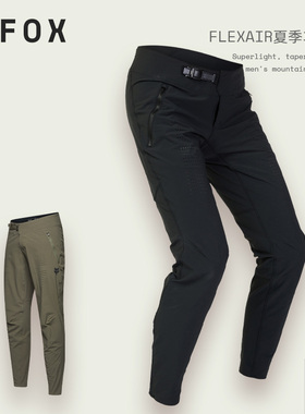 新款FOX美国FLEXAIR车裤夏季休闲裤户外山地车骑行男耐用防水透气