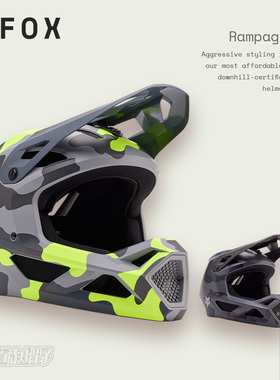 新款美国fox头盔全盔rampage山地盔林道越野骑行户外mips防护通风