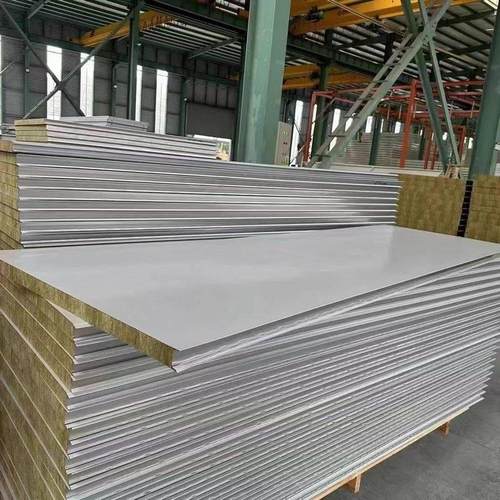 机制化岩棉彩钢板50mm保温厂无尘车间防火净化板隔墙清洗芯板