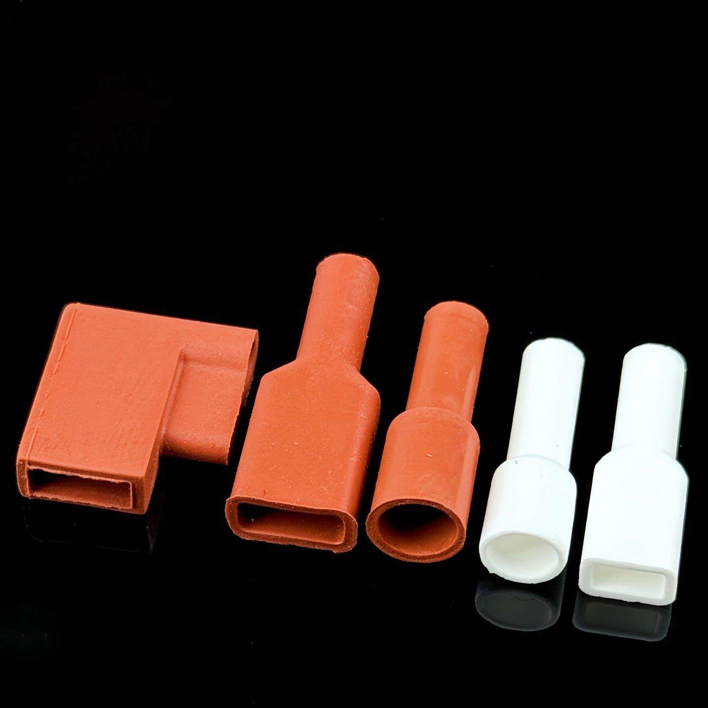 硅胶插簧护套4.8/6.3旗形端子保护套187/250圆形直插阻燃耐高温,五金/工具,其他电气设备用绝缘配件,淘宝优惠券,粉丝福利购,淘宝优惠卷