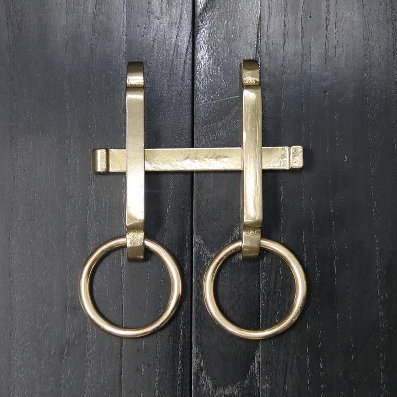 昊天斋中式铜门栓门闩拉手仿古老式柜门插销把手门锁门扣铜门插