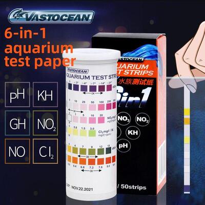 浩瀚六合一淡水试纸Gh No3 No2 Cl Kh Ph六合一测试剂水质