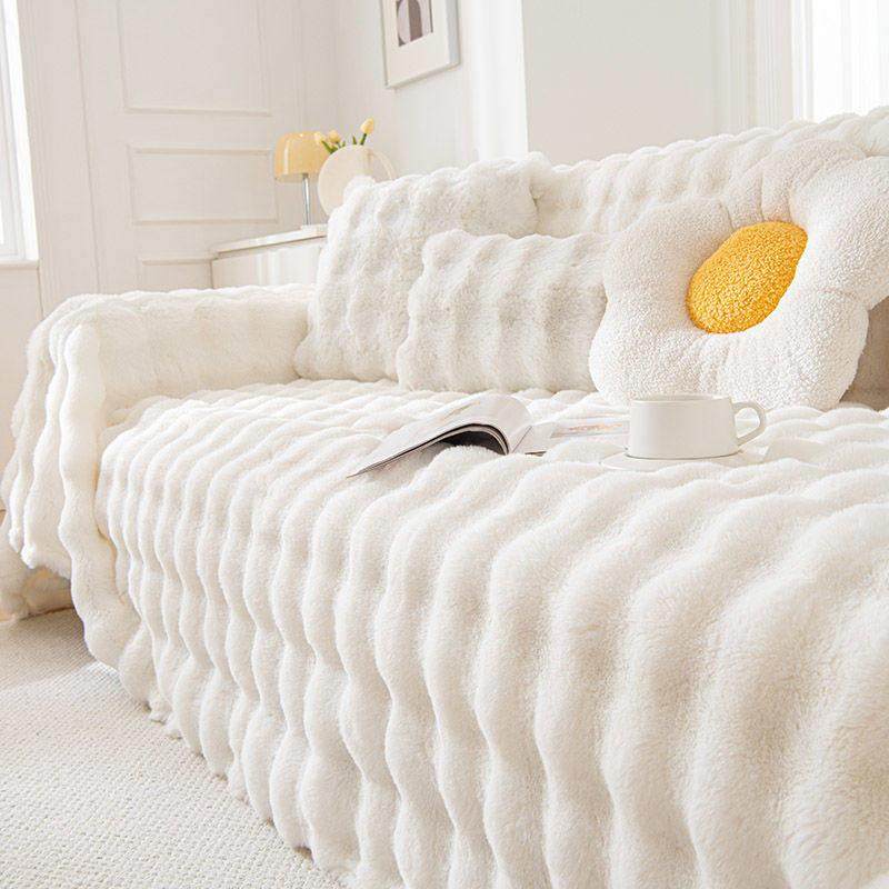 彷兔毛泡泡绒沙发盖布2023网红款冬季毛绒沙发巾冬天沙发套罩毯,居家布艺,沙发垫,淘宝优惠券,粉丝福利购,淘宝优惠卷