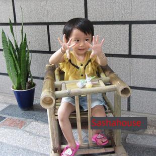 永春竹编工艺多功能儿童竹椅子 婴儿竹制餐椅 竹凳子 椅轿