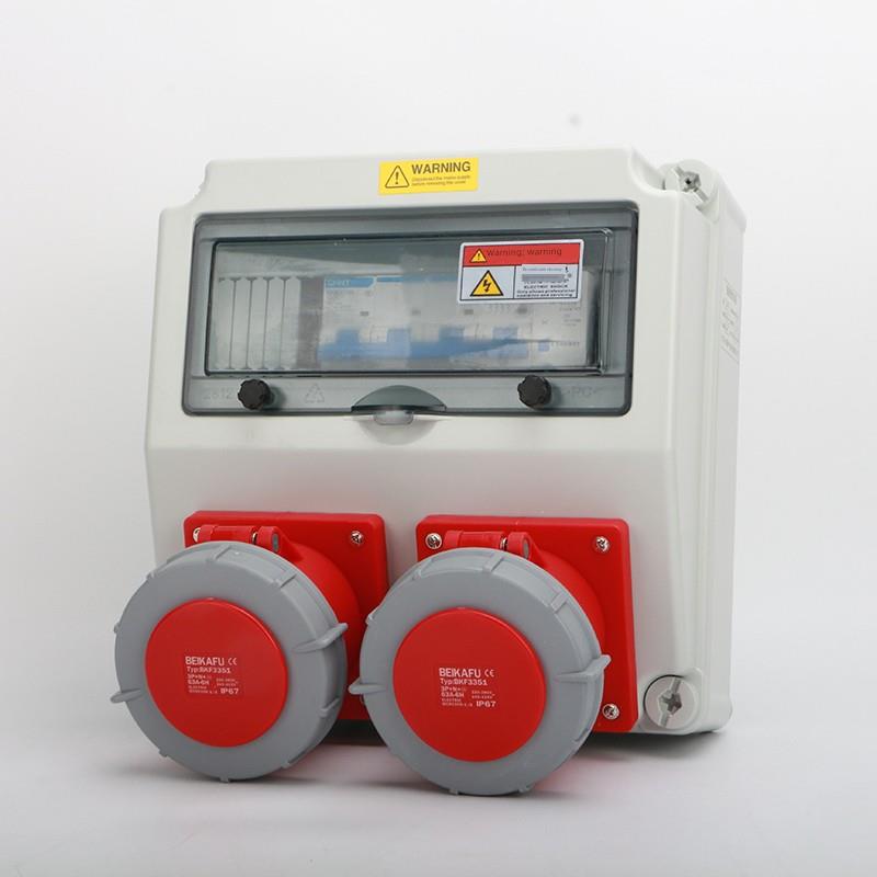 工业插座箱便携式移动防水防尘三级箱塑料施工现场维护巡检箱成套