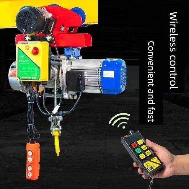 i -钢多功能连体跑车升降机220起重可调起重机电动葫芦