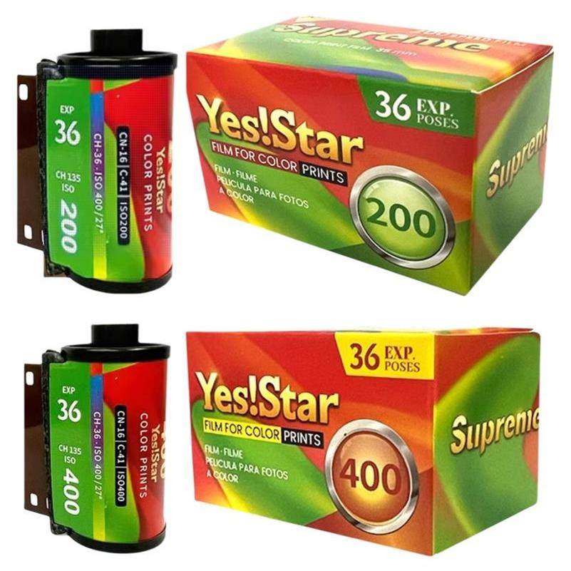 新国产yes star巨星400度200度-135彩色胶卷 36张27年3月
