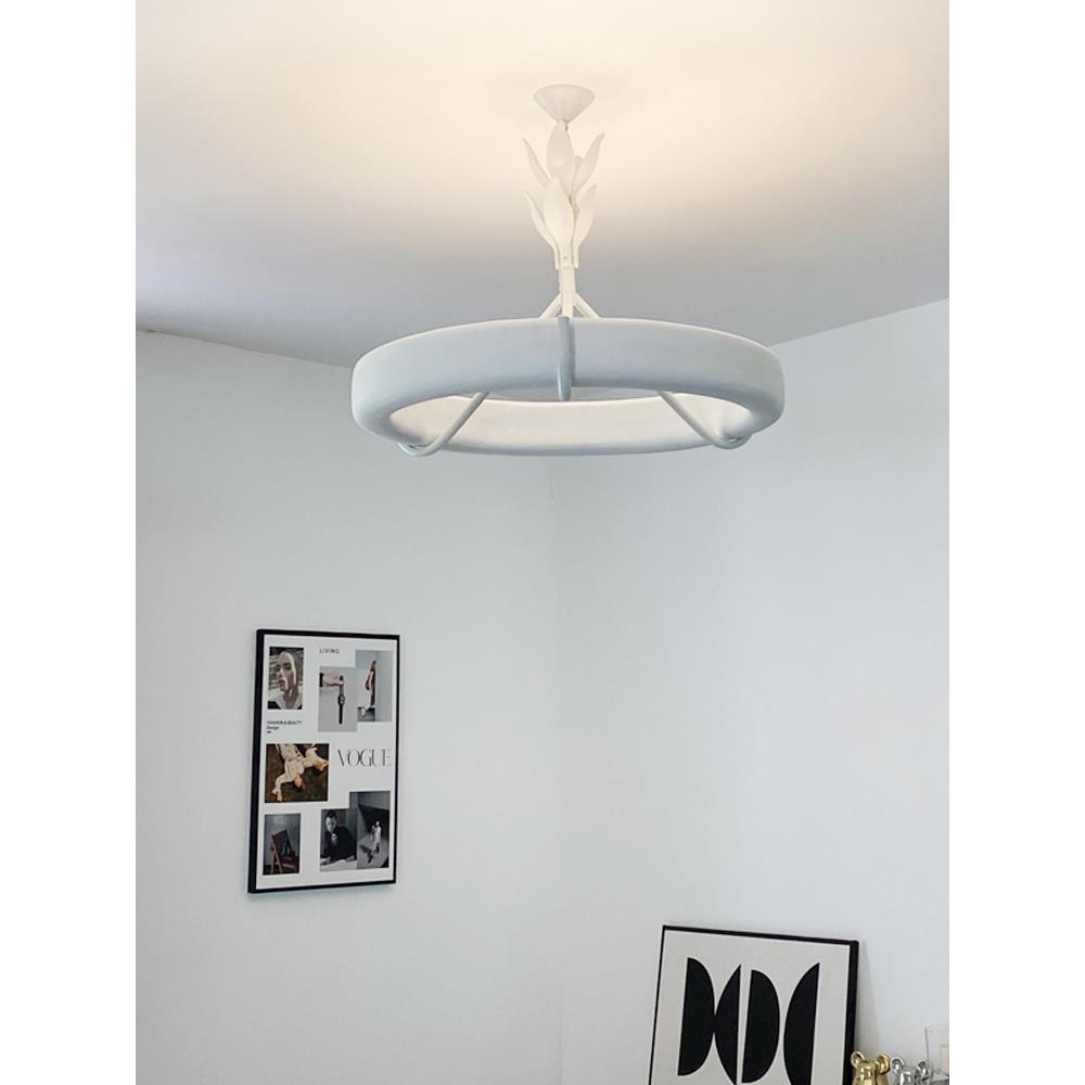 法式石膏客厅吊灯设计师轻奢覆古别墅卧室灯创意艺术氛围餐厅灯具