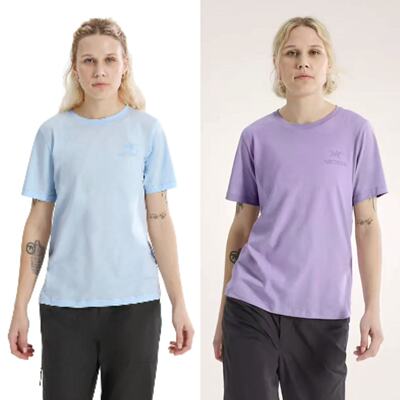 Arcteryx 始祖鸟女式Kragg SL Cotton Emblem Crew棉质透气短袖