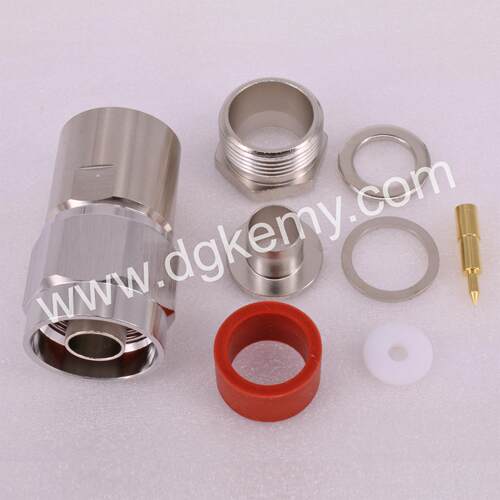 N-J400直公头CLAMP压接六角主体LMR400RG213 7D镀镍/镀白铜(现货)