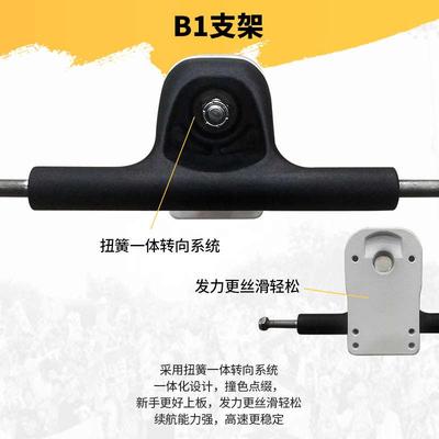 冰龙B1陆地冲浪板 2022新升级专业滑板免蹬路冲男女生儿童大鱼板